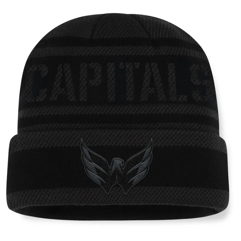 Fanatics Washington Capitals NHL Recon Men's Black Beanie sold by Pro Hockey Life