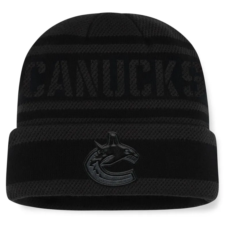Fanatics Vancouver Canucks NHL Recon Men's Black Beanie sold by Pro Hockey Life