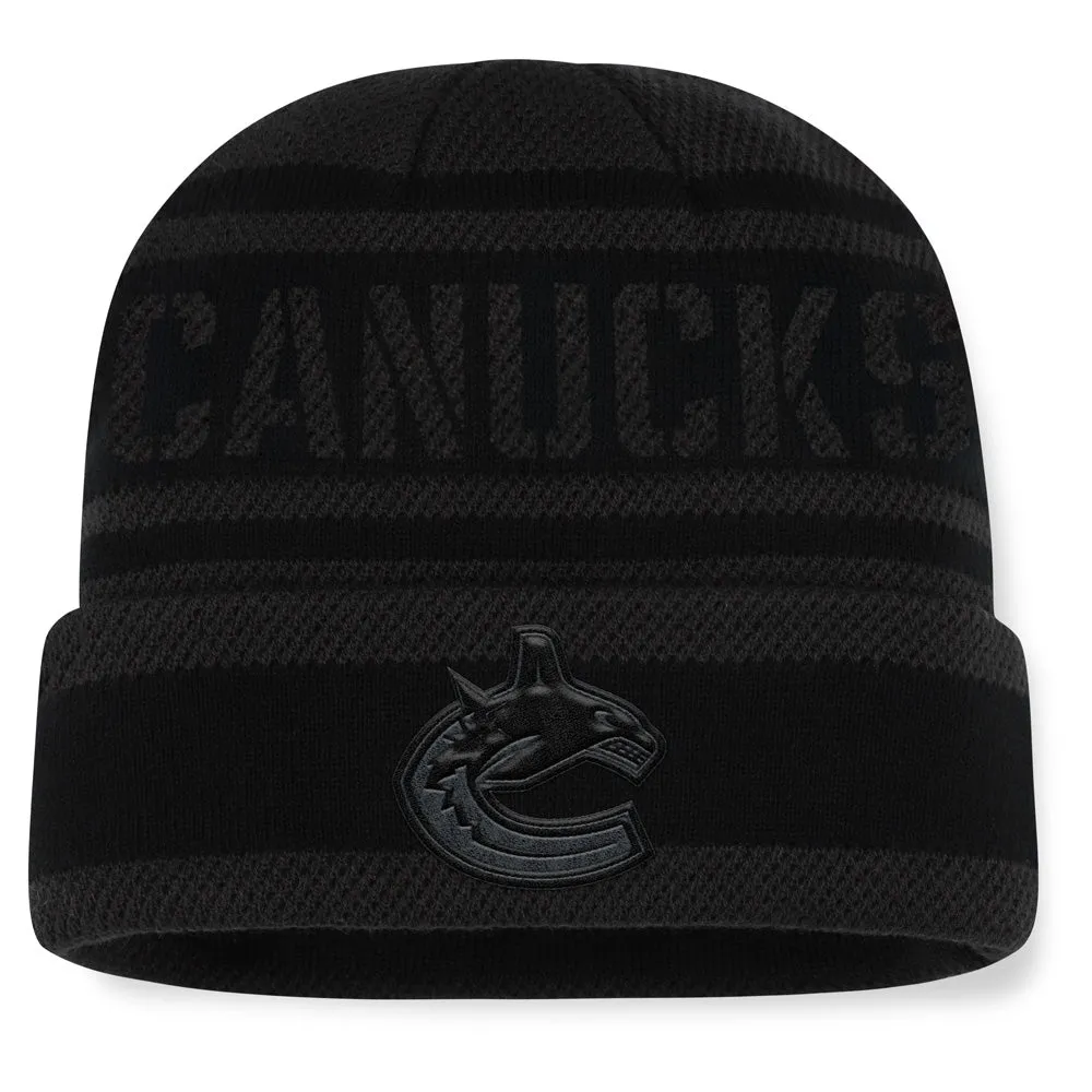 Fanatics Vancouver Canucks NHL Recon Men's Black Beanie sold by Pro Hockey Life