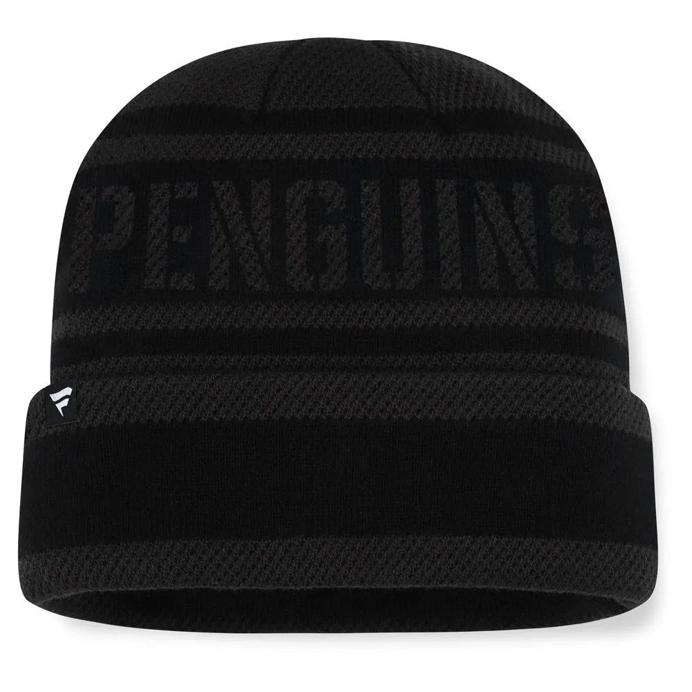 Fanatics Pittsburgh Penguins NHL Recon Men's Black Beanie sold by Pro Hockey Life product image thumbnail 2