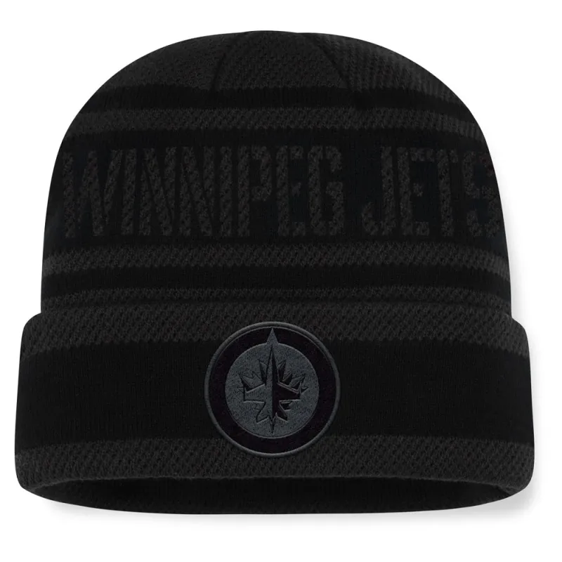 Fanatics Winnipeg Jets NHL Recon Men's Black Beanie sold by Pro Hockey Life