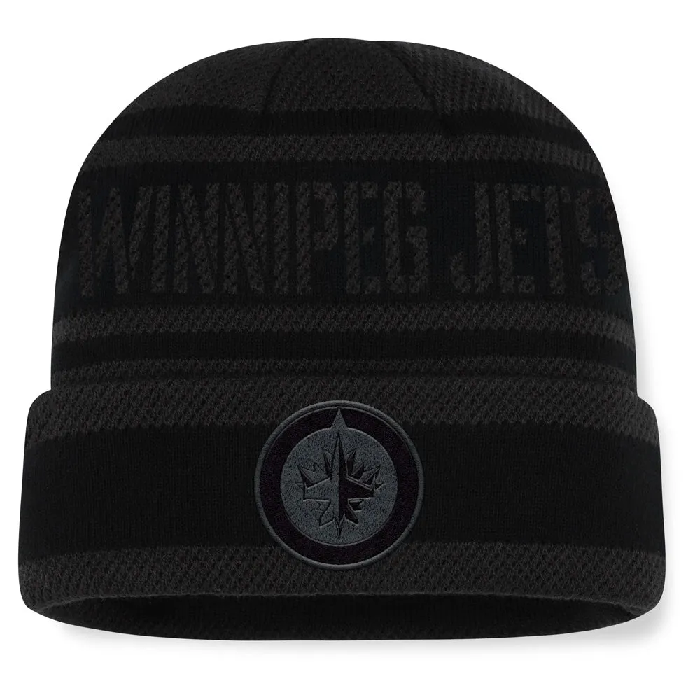 Fanatics Winnipeg Jets NHL Recon Men's Black Beanie sold by Pro Hockey Life