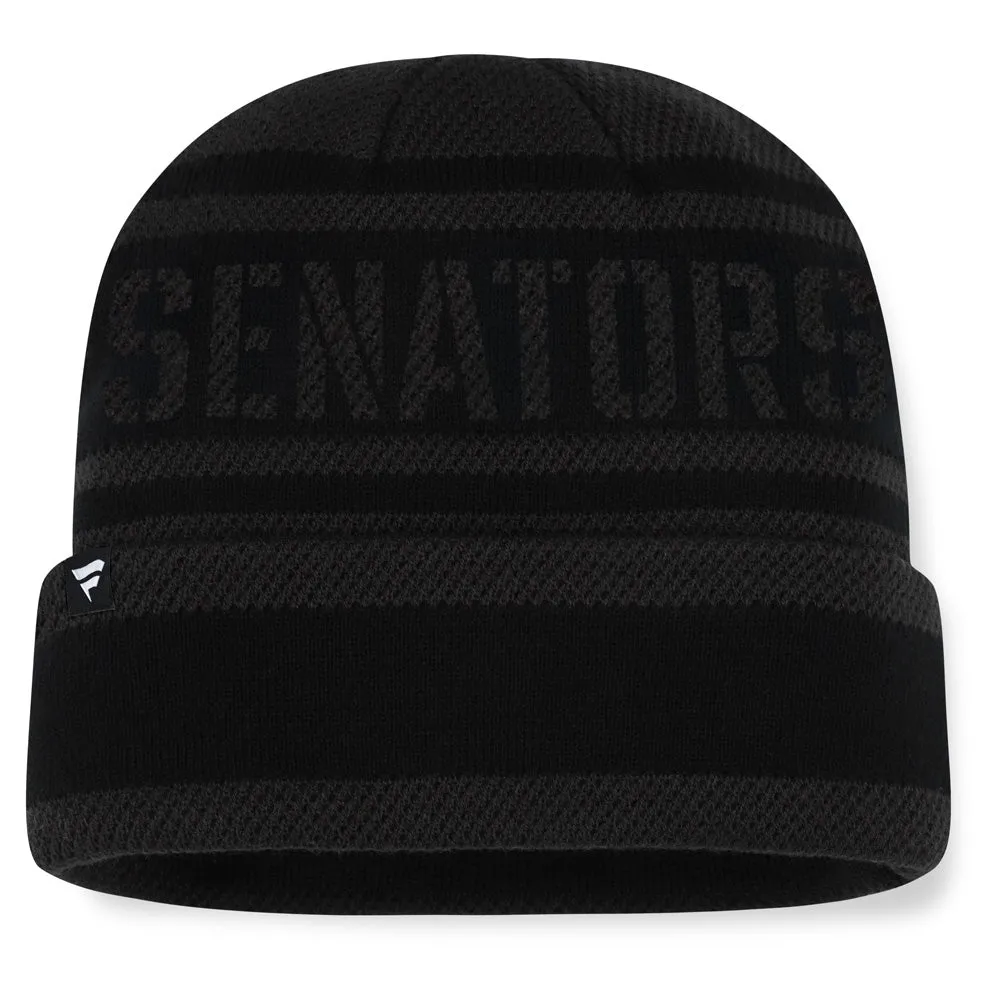 Fanatics Ottawa Senators NHL Recon Men's Black Beanie sold by Pro Hockey Life product image thumbnail 2