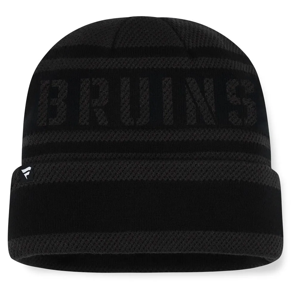 Fanatics Boston Bruins NHL Recon Men's Black Beanie sold by Pro Hockey Life product image thumbnail 2