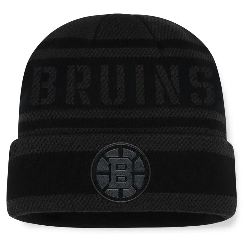 Fanatics Boston Bruins NHL Recon Men's Black Beanie sold by Pro Hockey Life