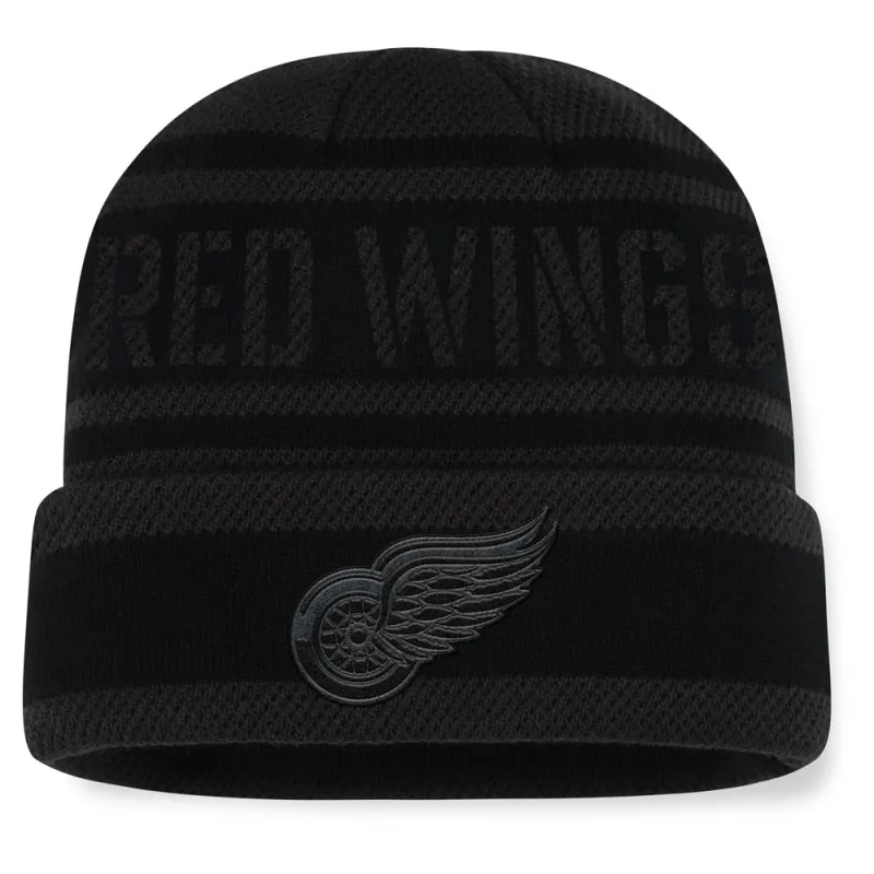 Fanatics Detroit Red Wings NHL Recon Men's Black Beanie sold by Pro Hockey Life