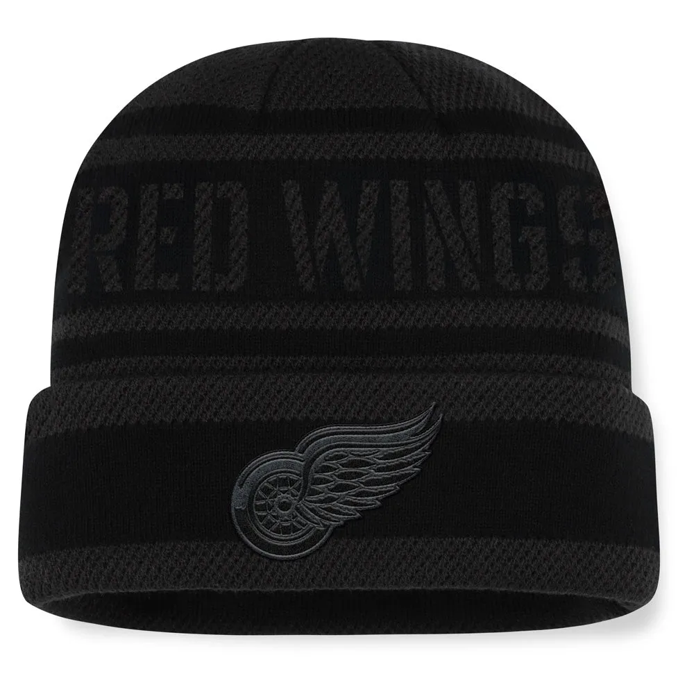 Fanatics Detroit Red Wings NHL Recon Men's Black Beanie sold by Pro Hockey Life