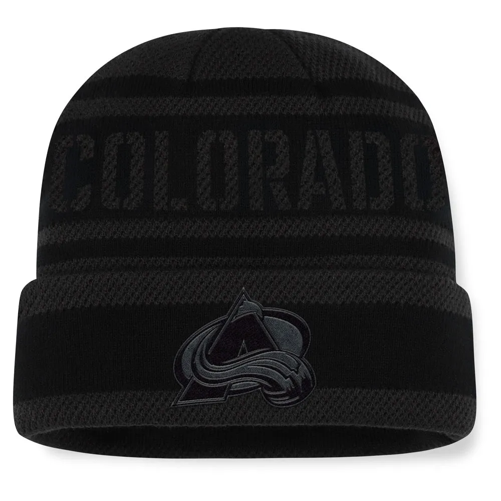 Fanatics Colorado Avalanche NHL Recon Men's Black Beanie sold by Pro Hockey Life