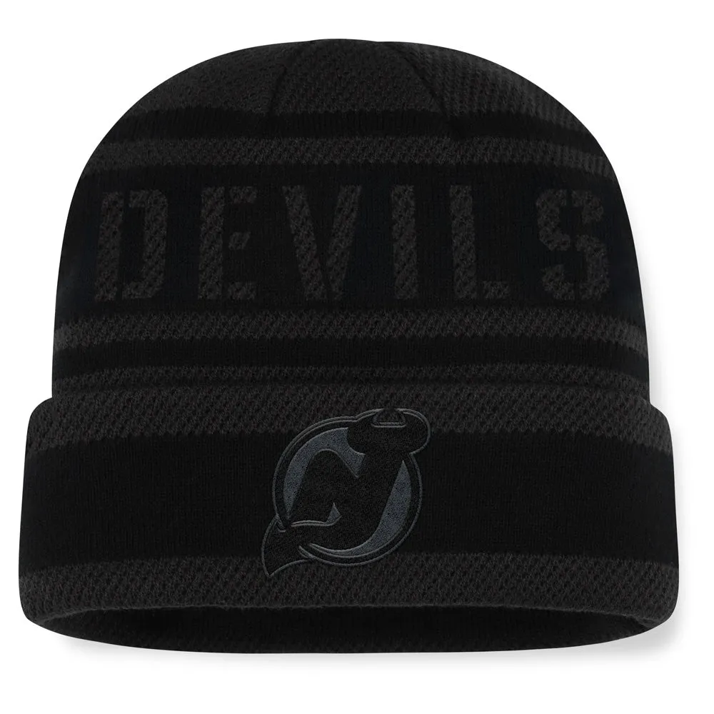 Fanatics New Jersey Devils NHL Recon Men's Black Beanie sold by Pro Hockey Life