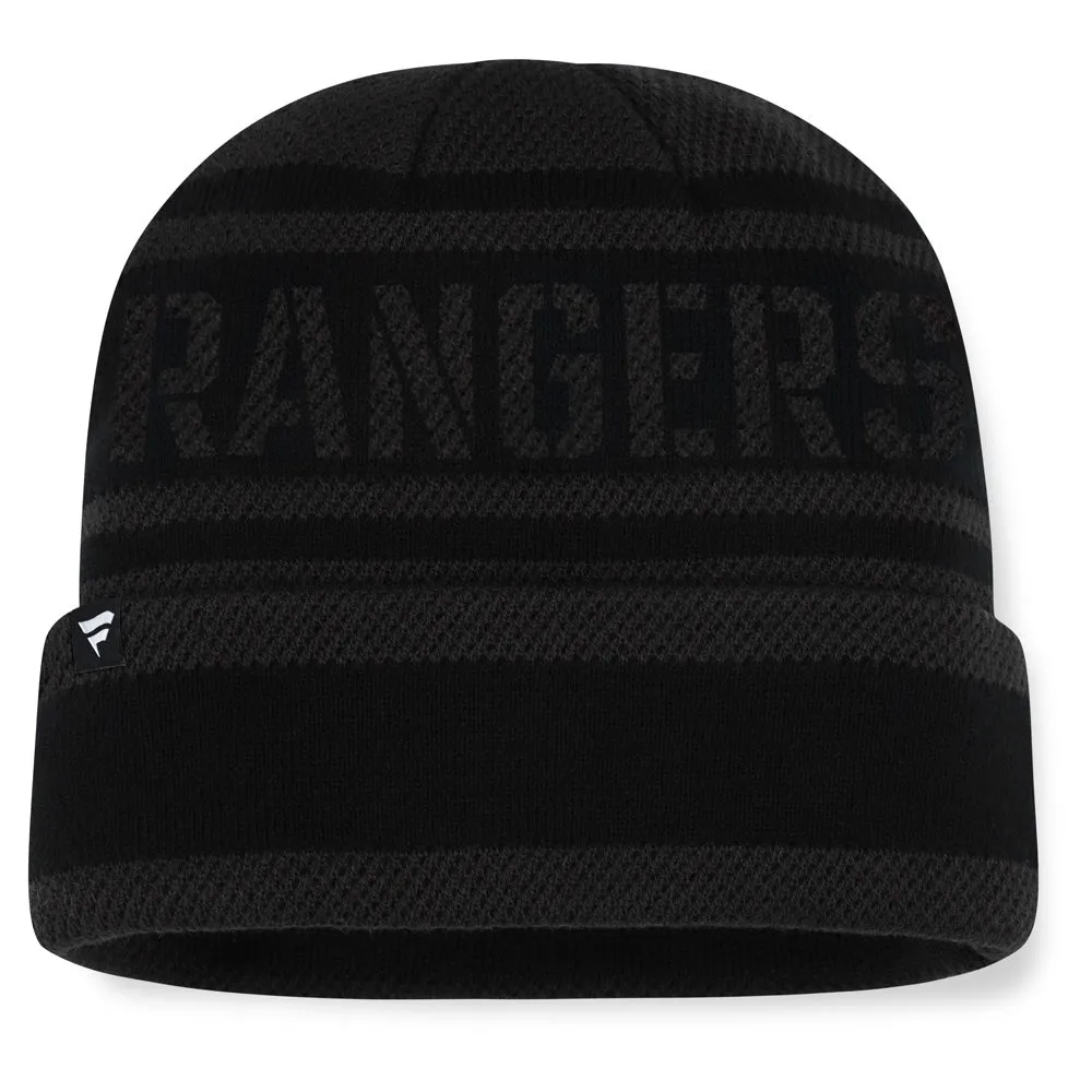 Fanatics New York Rangers NHL Recon Men's Black Beanie sold by Pro Hockey Life product image thumbnail 2