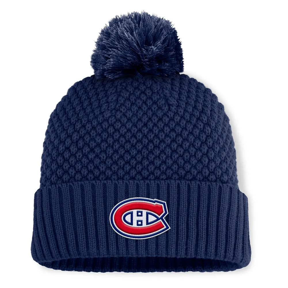 Fanatics Montreal Canadiens NHL Bubble Women's Navy Toque sold by Pro Hockey Life