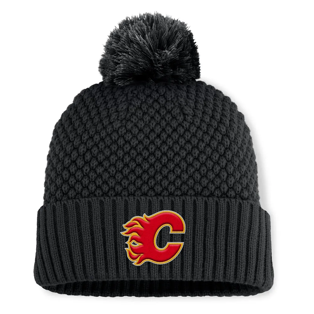Fanatics Calgary Flames NHL Bubble Women's Black Toque sold by Pro Hockey Life