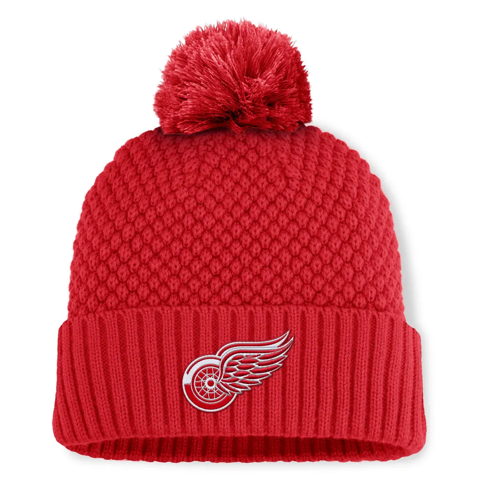 Fanatics Detroit Red Wings NHL Bubble Women's Red Toque sold by Pro Hockey Life