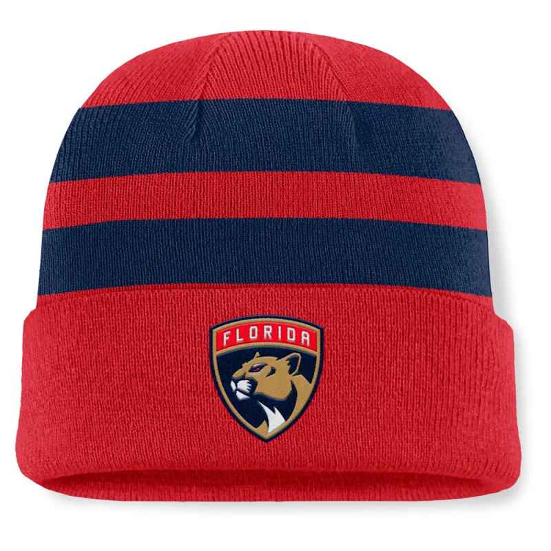 Fanatics Florida Panthers NHL Swipe Men's Red Beanie sold by Pro Hockey Life