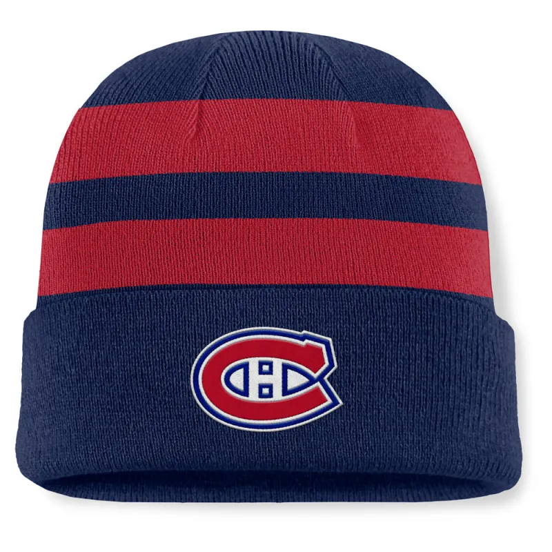 Fanatics Montreal Canadiens NHL Swipe Men's Navy Beanie sold by Pro Hockey Life