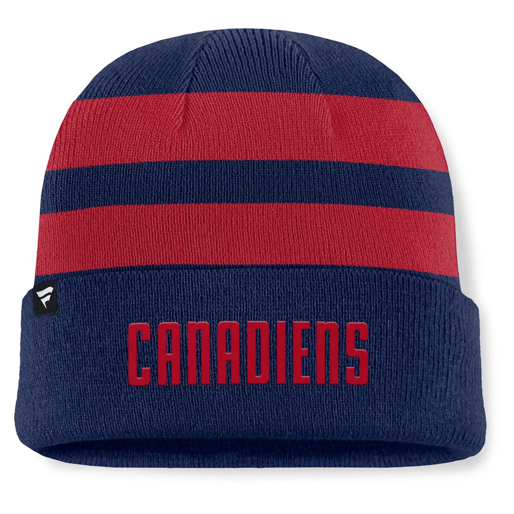 Fanatics Montreal Canadiens NHL Swipe Men's Navy Beanie sold by Pro Hockey Life product image thumbnail 2