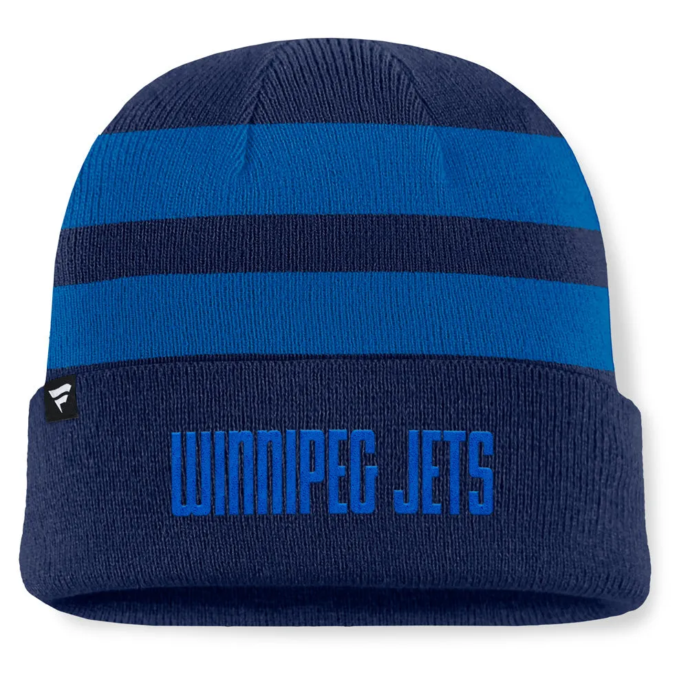 Fanatics Winnipeg Jets NHL Swipe Men's Navy Beanie sold by Pro Hockey Life product image thumbnail 2