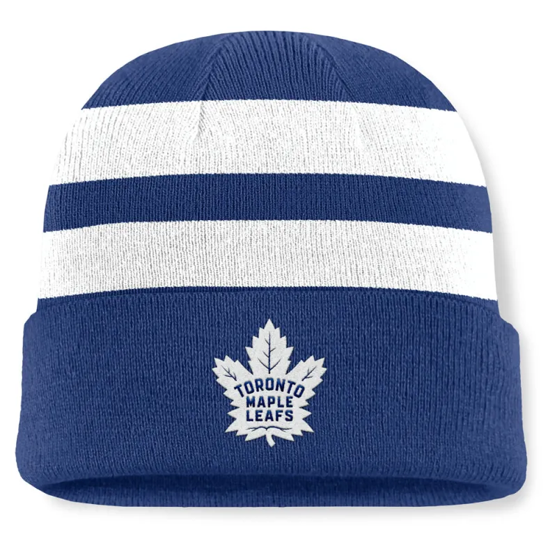 Fanatics Toronto Maple Leafs NHL Swipe Men's Blue Beanie sold by Pro Hockey Life