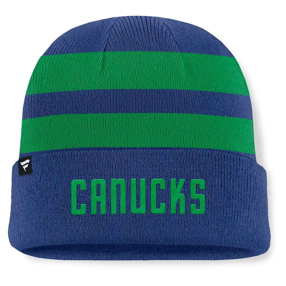 Fanatics Vancouver Canucks NHL Swipe Men's Blue Beanie sold by Pro Hockey Life product image thumbnail 2