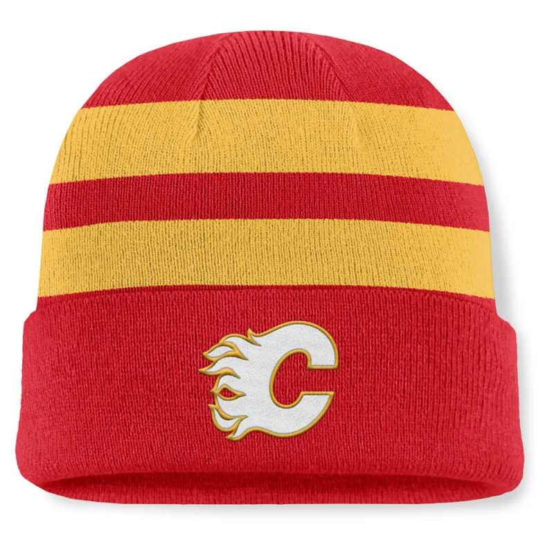 Fanatics Calgary Flames NHL Swipe Men's Red Beanie sold by Pro Hockey Life