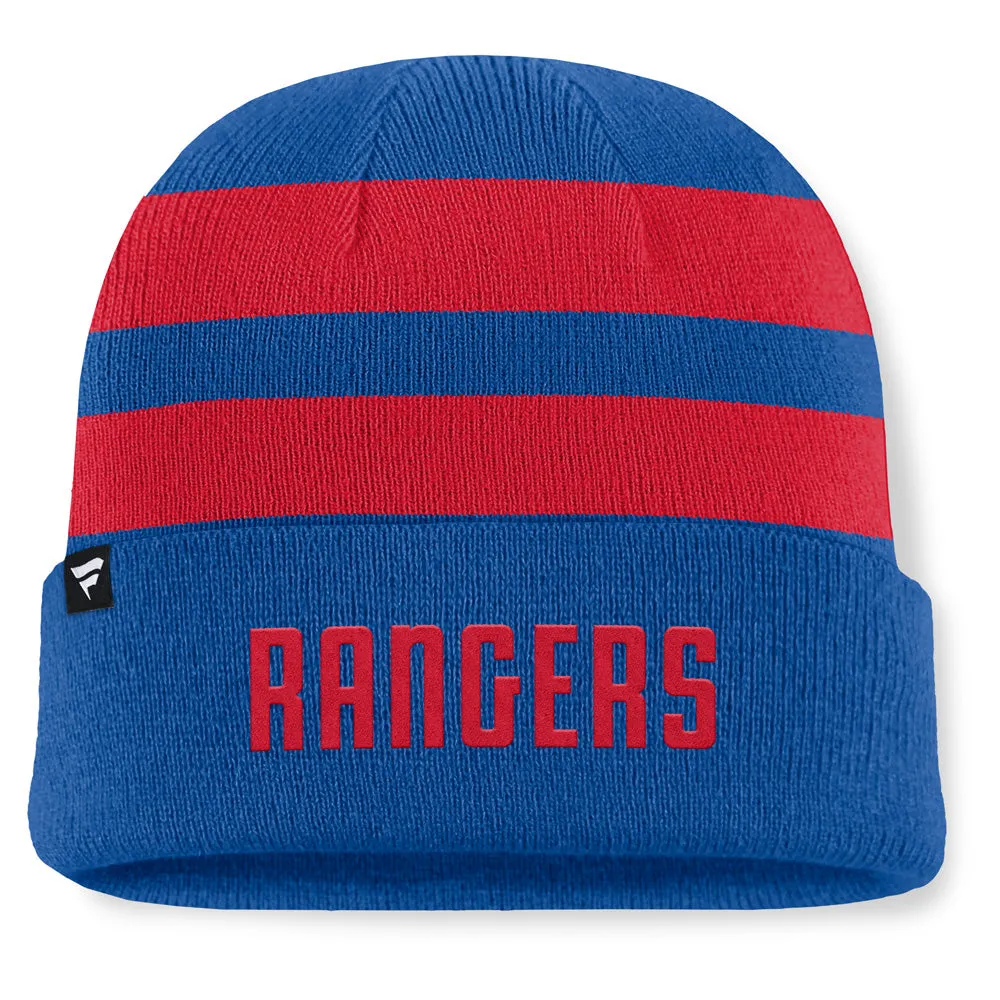 Fanatics New York Rangers NHL Swipe Men's Blue Beanie sold by Pro Hockey Life product image thumbnail 2