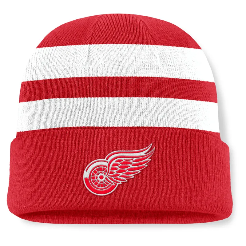 Fanatics Detroit Red Wings NHL Swipe Men's Red Beanie sold by Pro Hockey Life