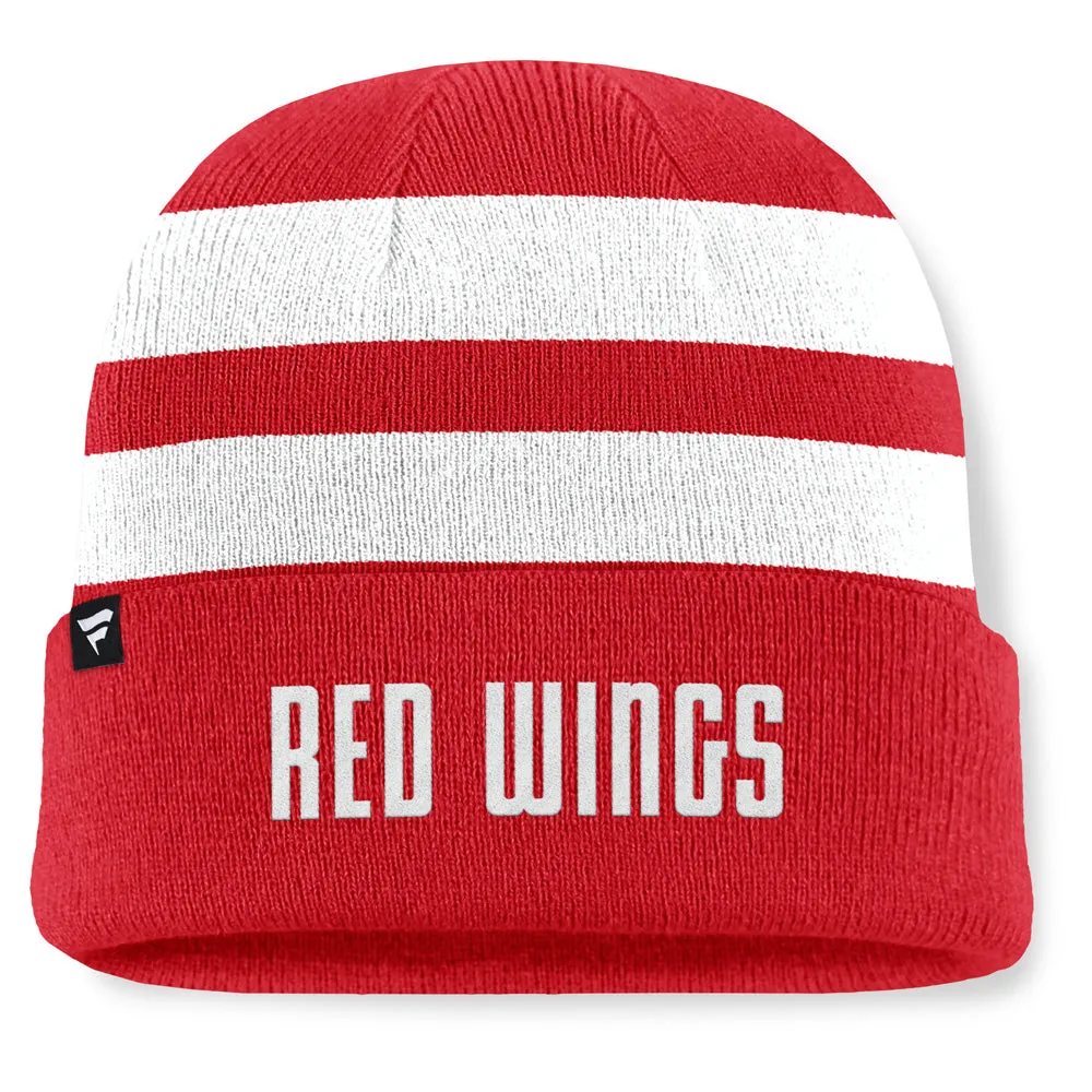Fanatics Detroit Red Wings NHL Swipe Men's Red Beanie sold by Pro Hockey Life product image thumbnail 2