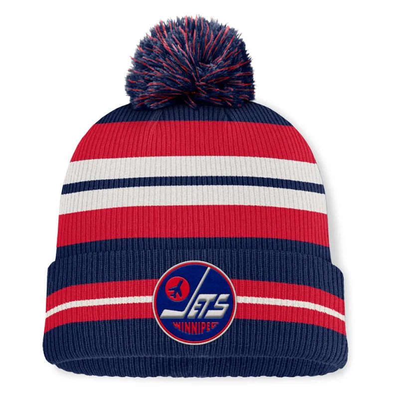 Fanatics Winnipeg Jets Decades Men's Navy Toque sold by Pro Hockey Life