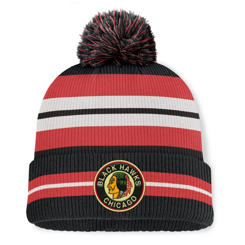 Fanatics Chicago Blackhawks Decades Men's Black Toque sold by Pro Hockey Life