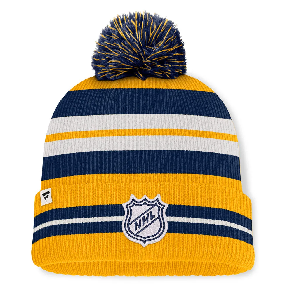 Fanatics Nashville Predators Decades Men's Yellow Toque sold by Pro Hockey Life product image thumbnail 2