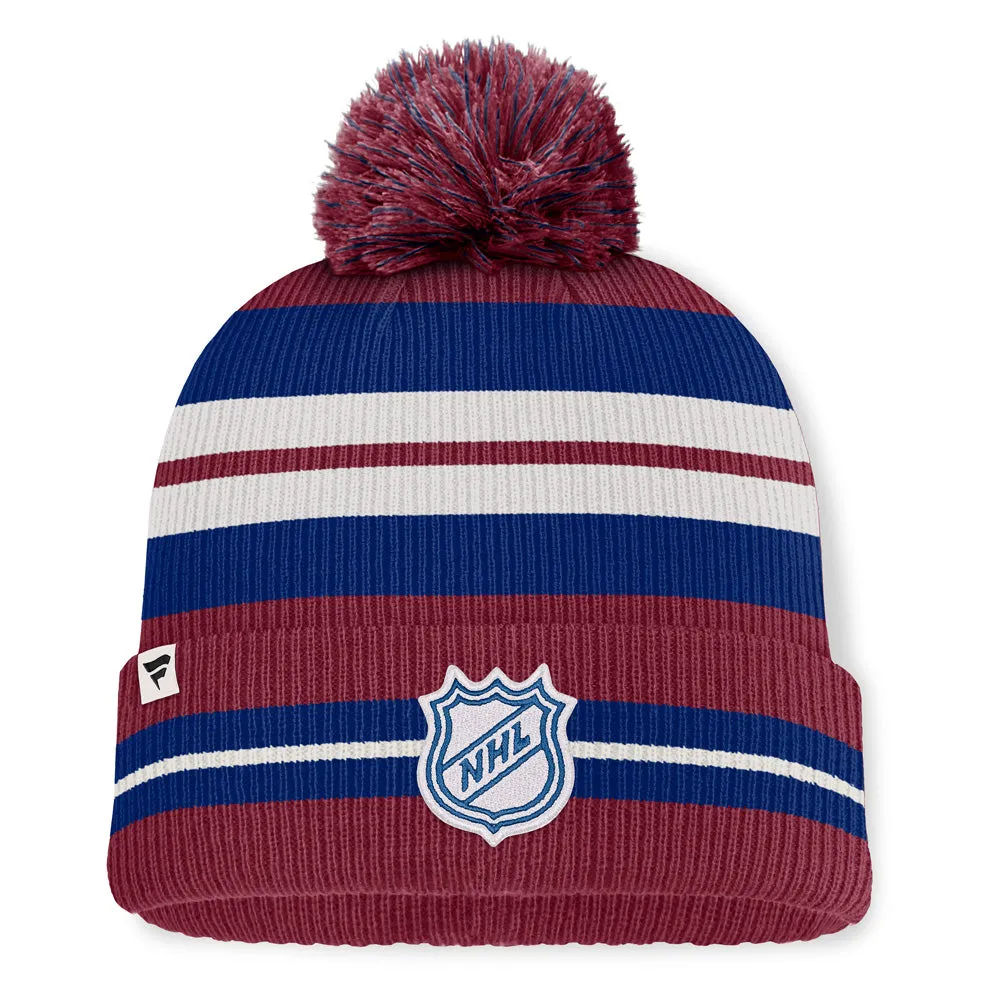 Fanatics Colorado Avalanche Decades Men's Burgundy Toque sold by Pro Hockey Life product image thumbnail 2