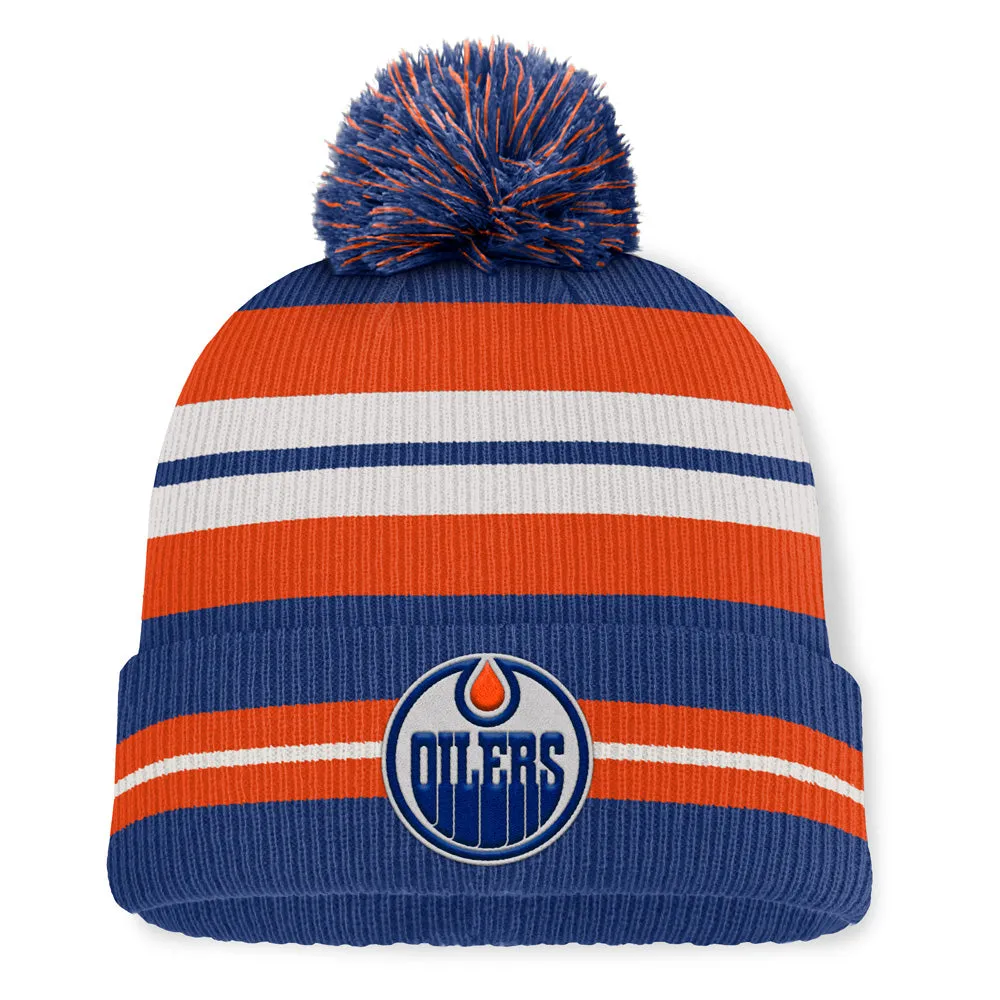 Fanatics Edmonton Oilers Decades Men's Blue Toque sold by Pro Hockey Life