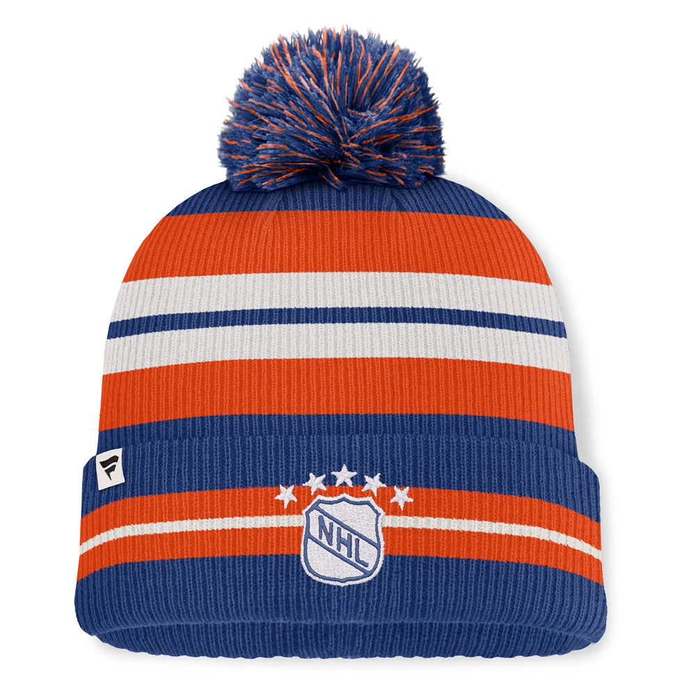 Fanatics Edmonton Oilers Decades Men's Blue Toque sold by Pro Hockey Life product image thumbnail 2