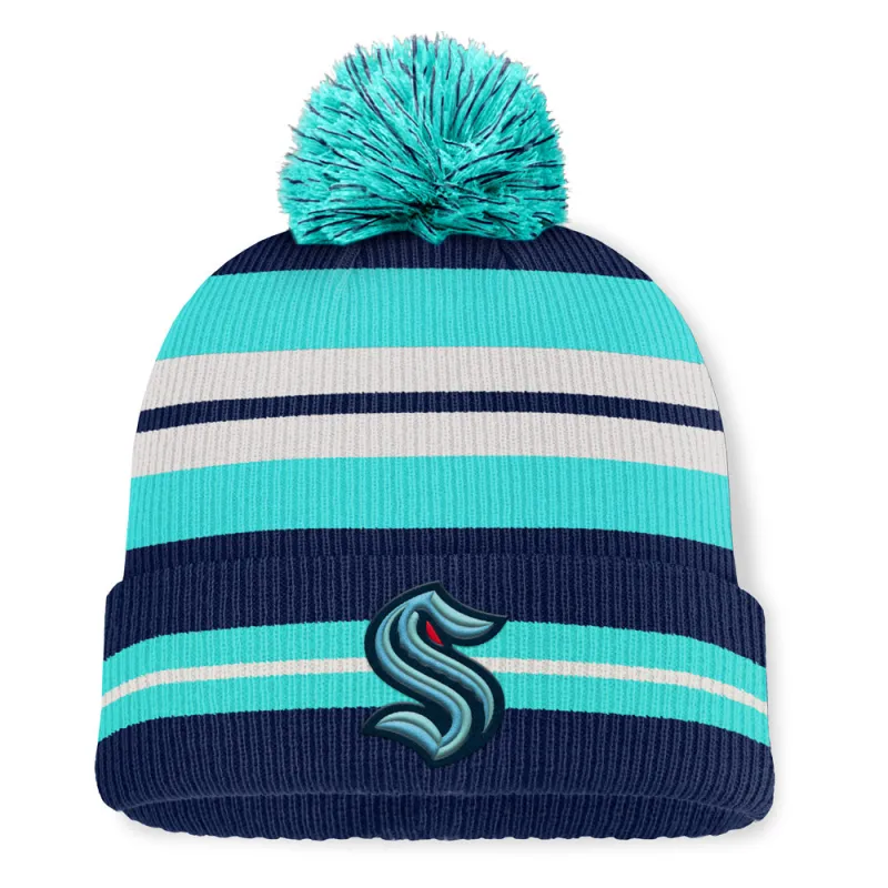 Fanatics Seattle Kraken Decades Men's Navy Toque sold by Pro Hockey Life