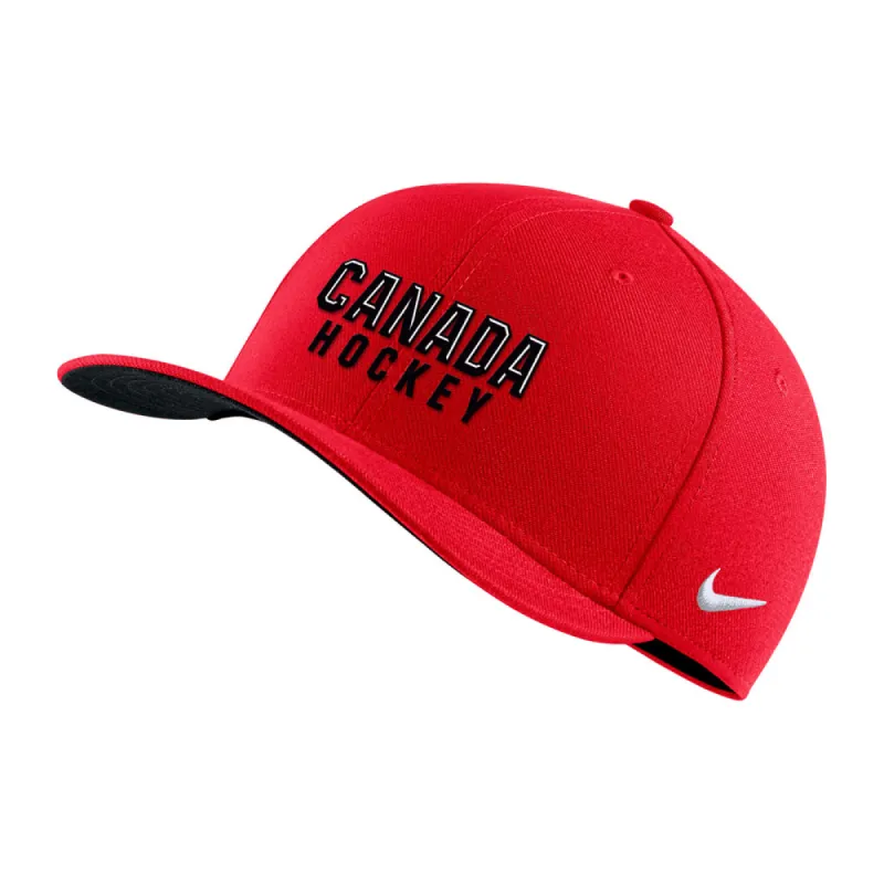 NIKE TEAM CANADA SWOOSH RED FLEX HAT sold by Pro Hockey Life