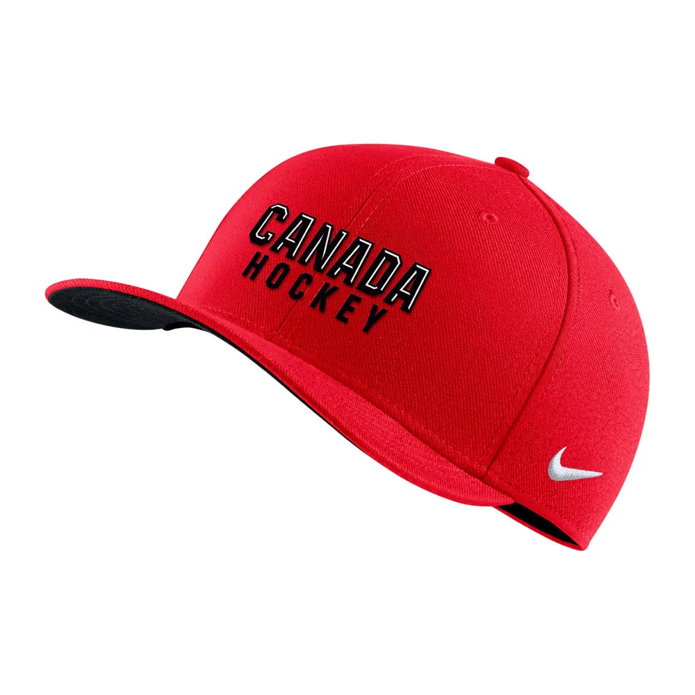 NIKE TEAM CANADA SWOOSH RED FLEX HAT sold by Pro Hockey Life