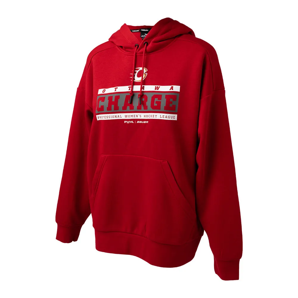 Bauer Ottawa Charge Women's Red Pullover Hoodie sold by Pro Hockey Life product image thumbnail 3