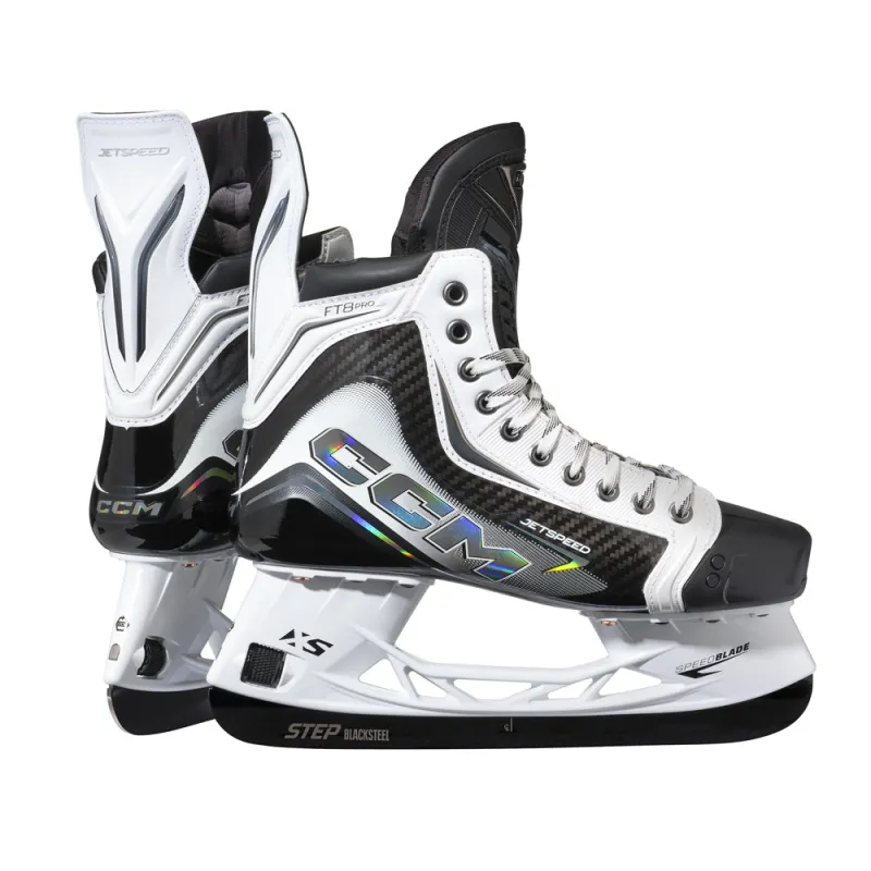 CCM Jetspeed FT8 Pro White Senior Hockey Skates sold by Pro Hockey Life
