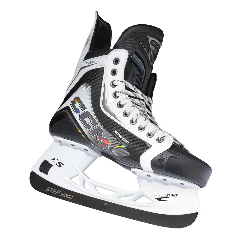 CCM Jetspeed FT8 Pro White Intermediate Hockey Skates sold by Pro Hockey Life product image thumbnail 5
