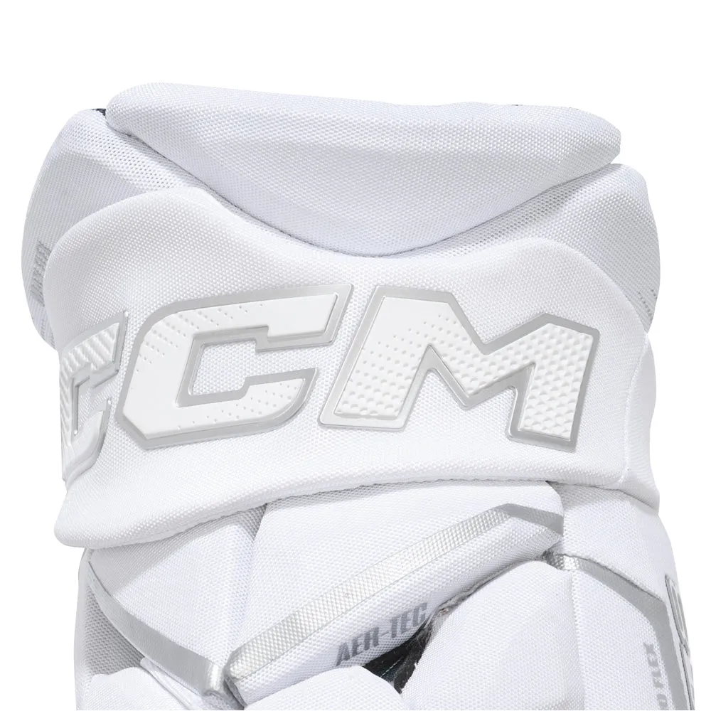 CCM Jetspeed FT8 Pro White Senior Hockey Gloves sold by Pro Hockey Life product image thumbnail 4