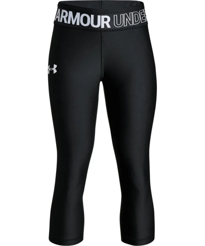 Under Armour Girls Heatgear Capri Pants - Black sold by Pro Hockey Life