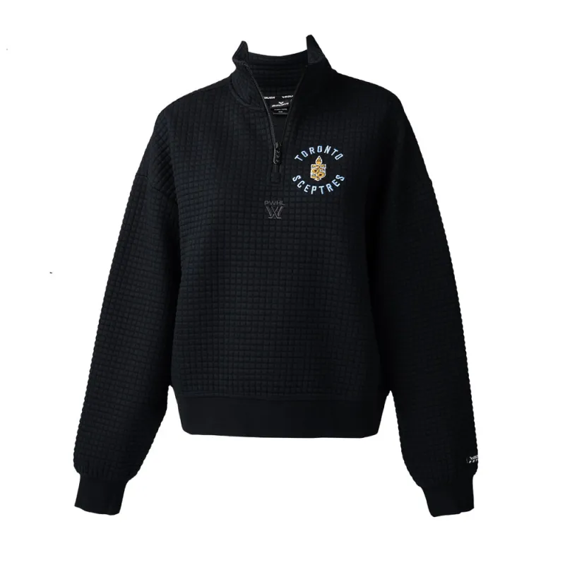 Bauer Toronto Sceptres Quilted Women's Black Half Zip Sweater sold by Pro Hockey Life
