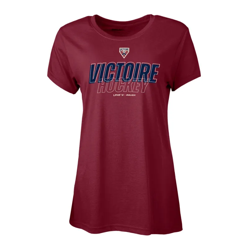 Bauer Montreal Victoire Graphic Women's Burgundy T Shirt sold by Pro Hockey Life