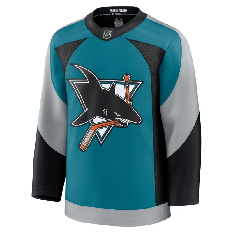 Fanatics San Jose Sharks Premium Adult Alternate Jersey sold by Pro Hockey Life