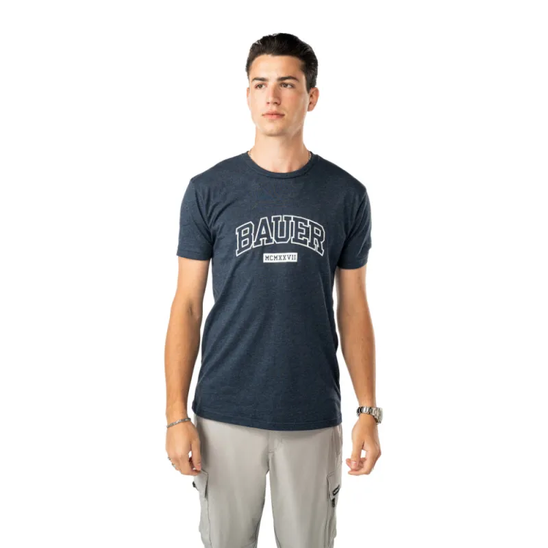 Bauer Collegiate Graphic Adult Navy T Shirt sold by Pro Hockey Life