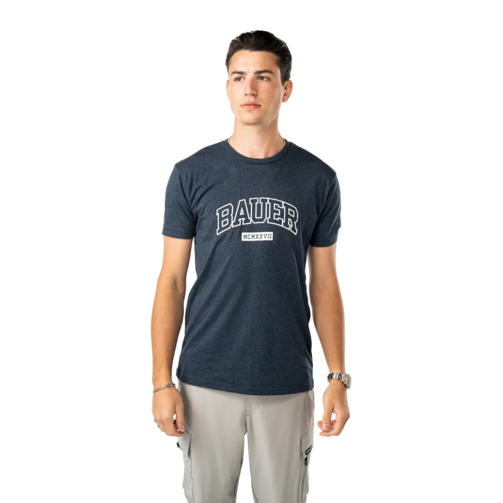 Bauer Collegiate Graphic Adult Navy T Shirt sold by Pro Hockey Life