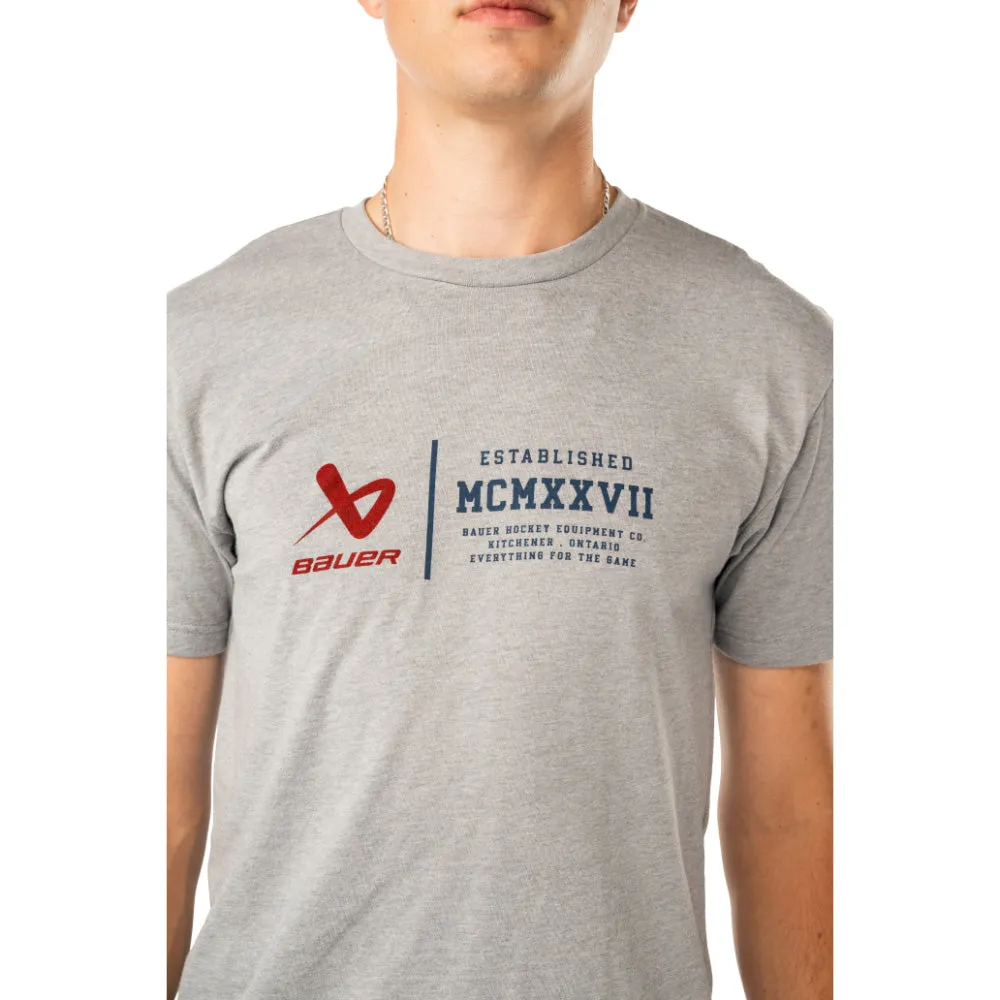 Bauer Founders Adult Grey T Shirt sold by Pro Hockey Life product image thumbnail 3