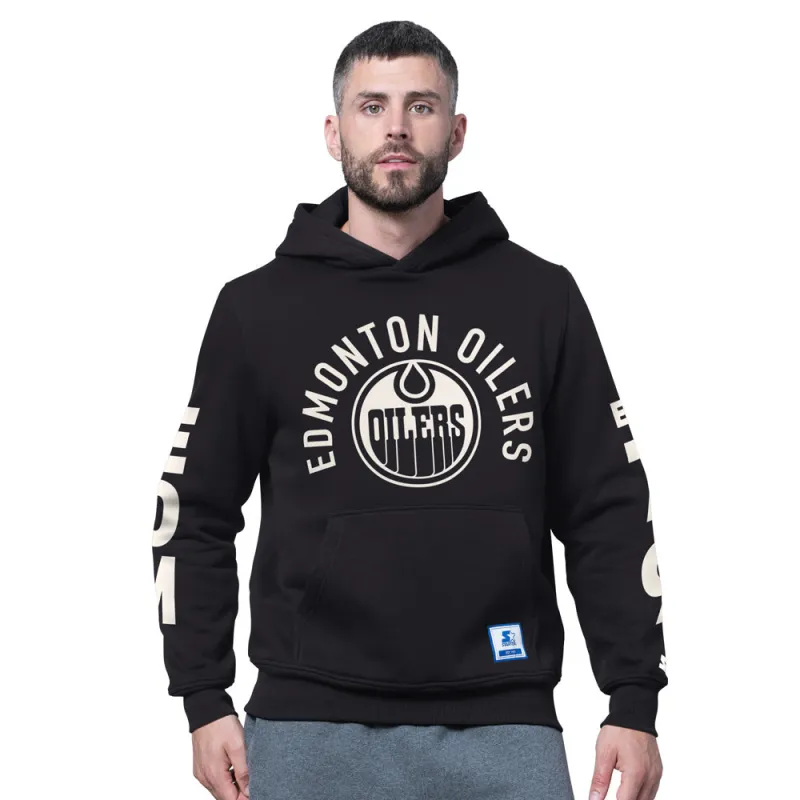 Starter Edmonton Oilers Handoff Men's Black Hoodie made by Starter