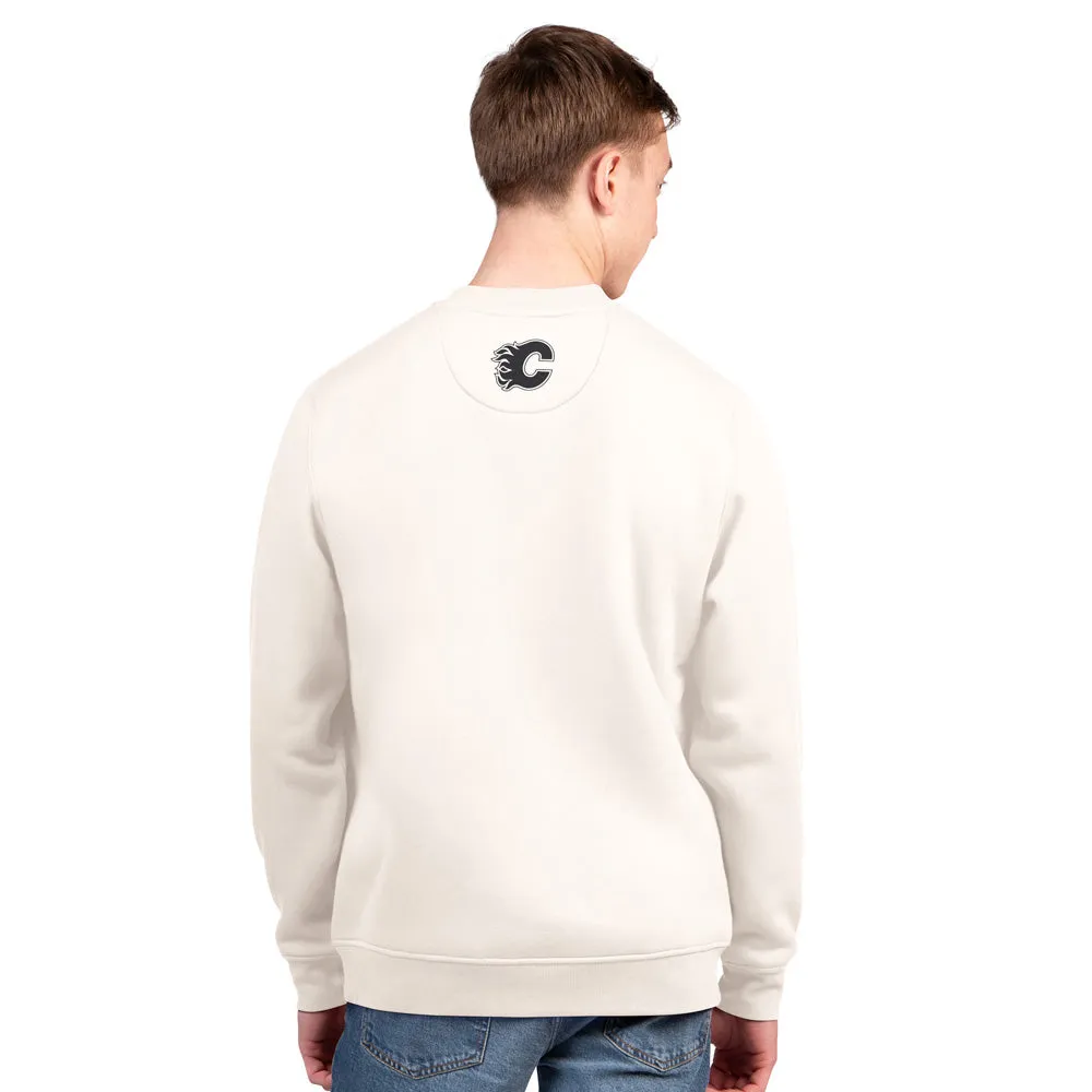 Starter Calgary Flames Assist Men's White Crewneck Sweater sold by Pro Hockey Life product image thumbnail 2