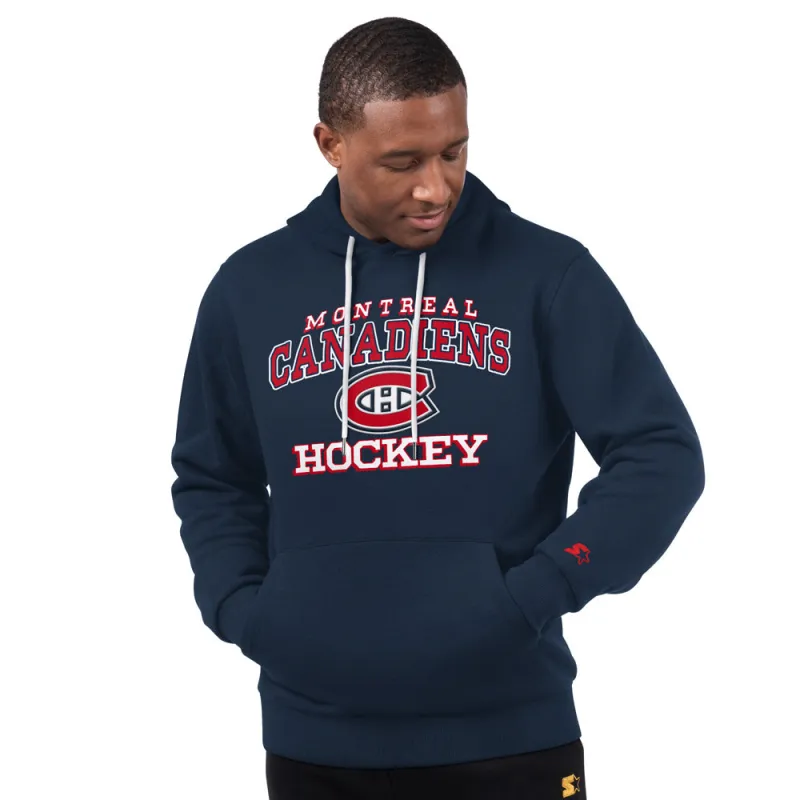 Starter Montreal Canadiens Holiday Men's Navy Hoodie made by Starter